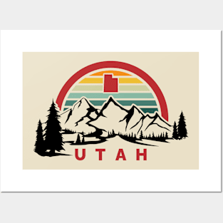 Utah Trees and Mountains - Design by RAD! Posters and Art